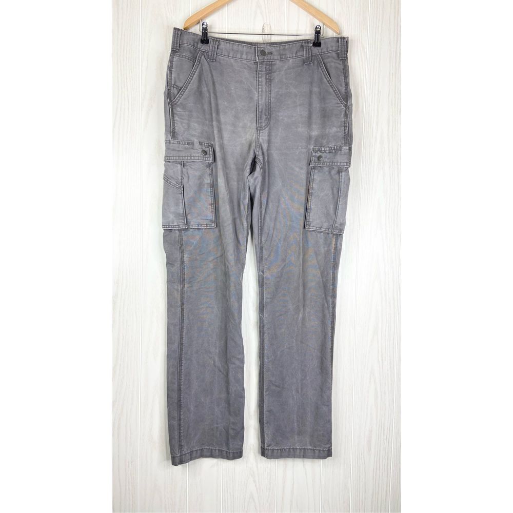 Carhartt Men's Gray Rugged Relaxed Fit Cargo Work Pants Size 38×36 Gorpcore